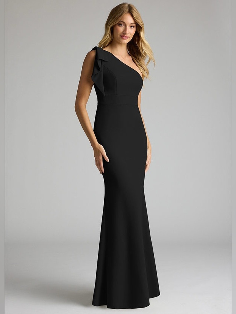 Azazie Rinna Black Bridemaid Dress